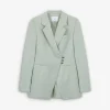 Fashion Scalpers Blazer Cruzada Detalle Cierre