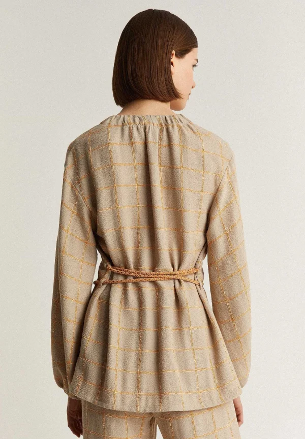 Discount Scalpers Blazer Cuadros Detalle Cordon
