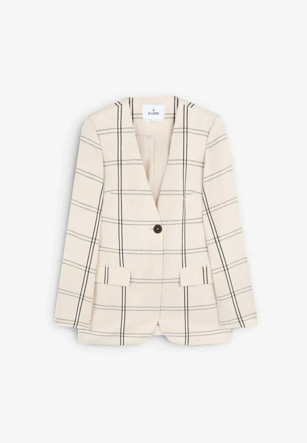 Cheap Scalpers Blazer Cuadros Escote Pico