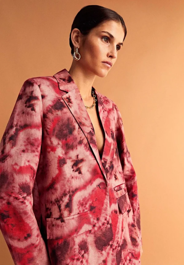 Flash Sale Scalpers Blazer Lino Tie Dye