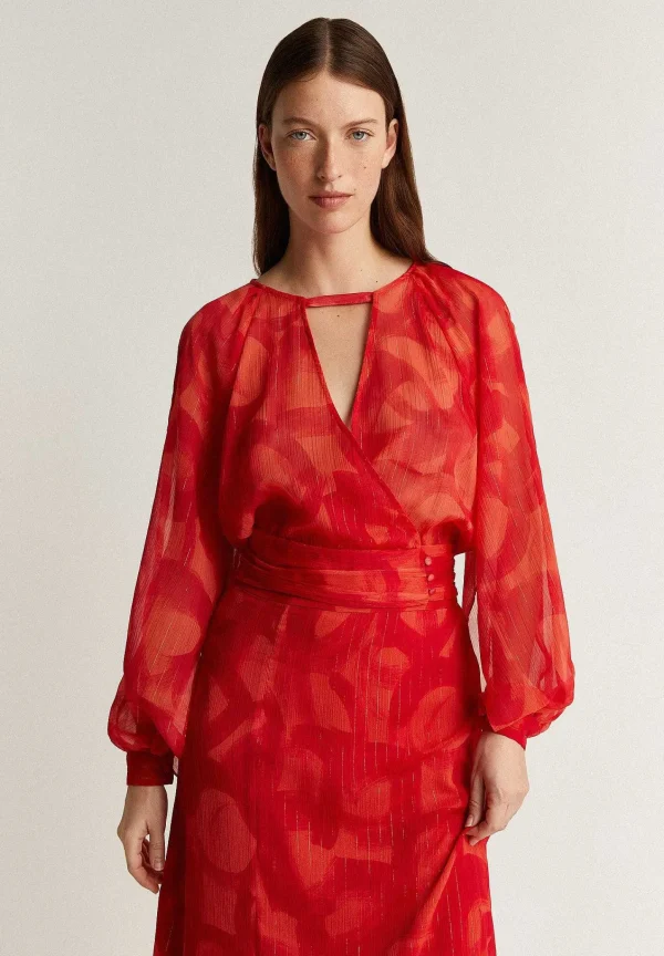 Best Scalpers Blusa Abertura Lurex
