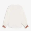 Clearance Scalpers Blusa Bordado Contraste