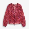 Hot Scalpers Blusa Estampada Lurex