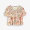 Clearance Scalpers Blusa Flores Nido Abeja
