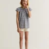 Shop Scalpers Blusa Flores Volantes Hombro