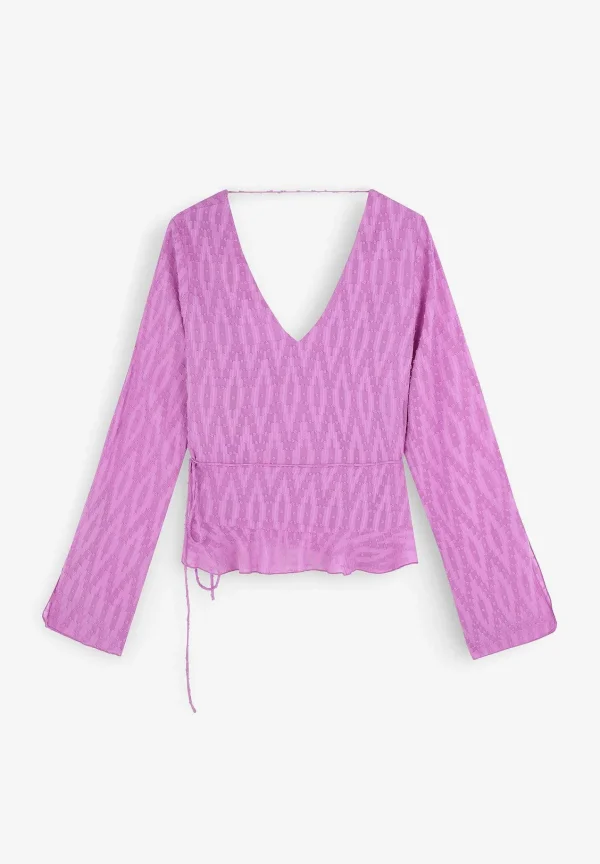 Best Sale Scalpers Blusa Plumeti Bajo Asimetrico