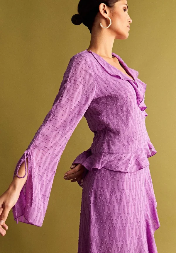Cheap Scalpers Blusa Plumeti Bajo Asimetrico