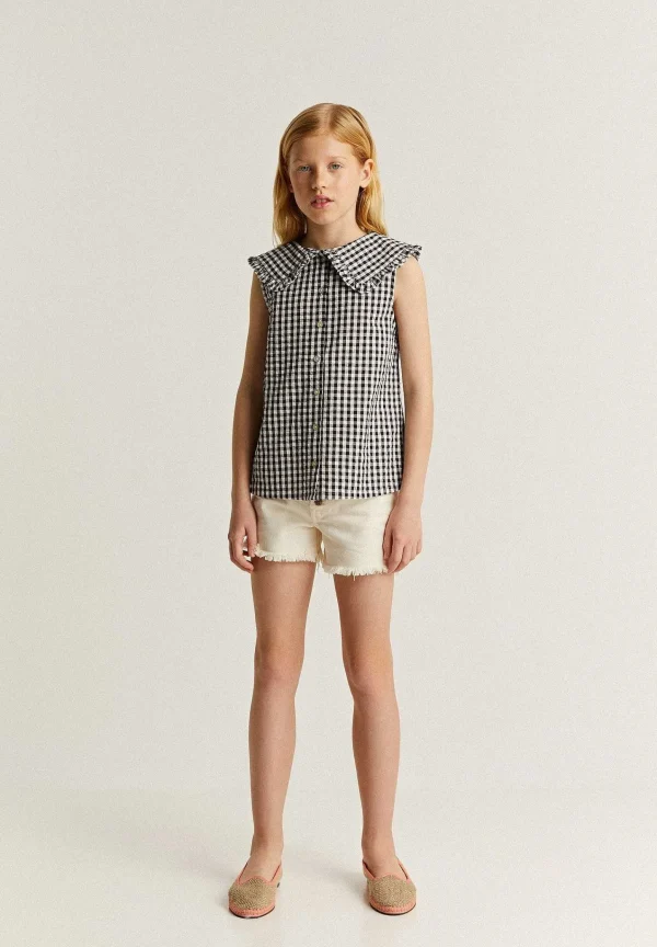 New Scalpers Blusa Vichy Cuello Bobo