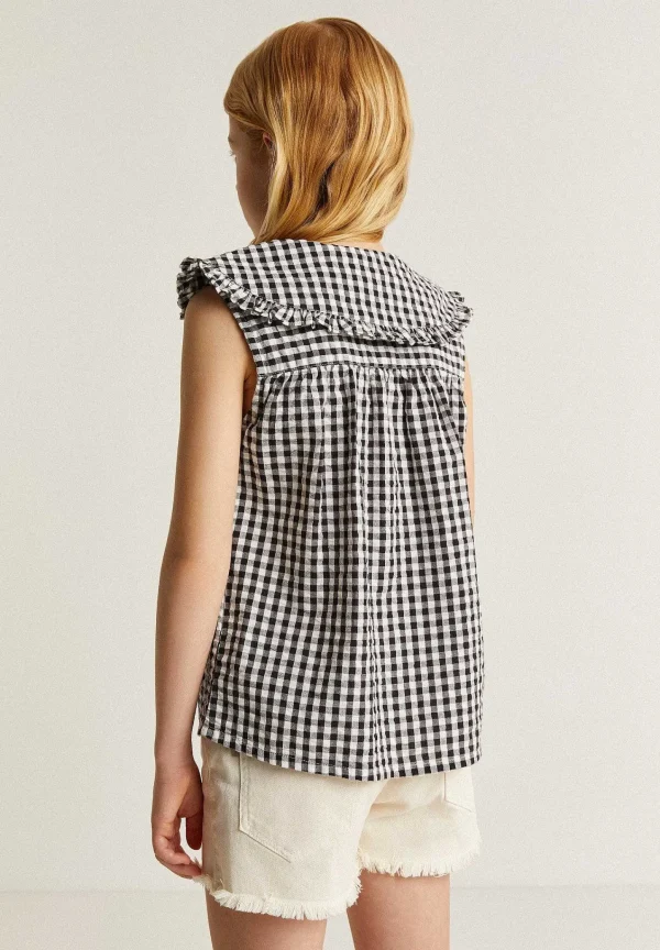 New Scalpers Blusa Vichy Cuello Bobo