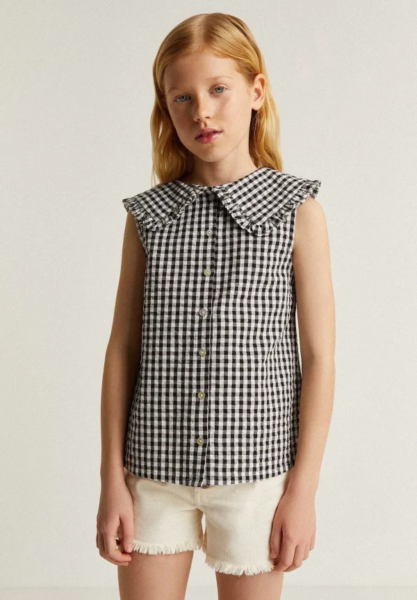 New Scalpers Blusa Vichy Cuello Bobo