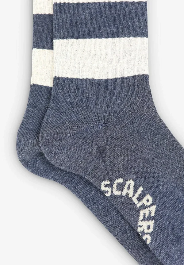 New Scalpers Calcetines Rayas Calavera