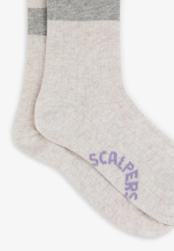 Cheap Scalpers Calcetines Rayas Calavera