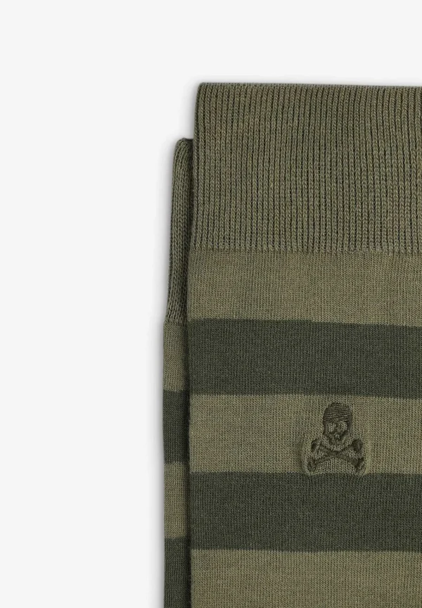 Fashion Scalpers Calcetines Rayas Calavera