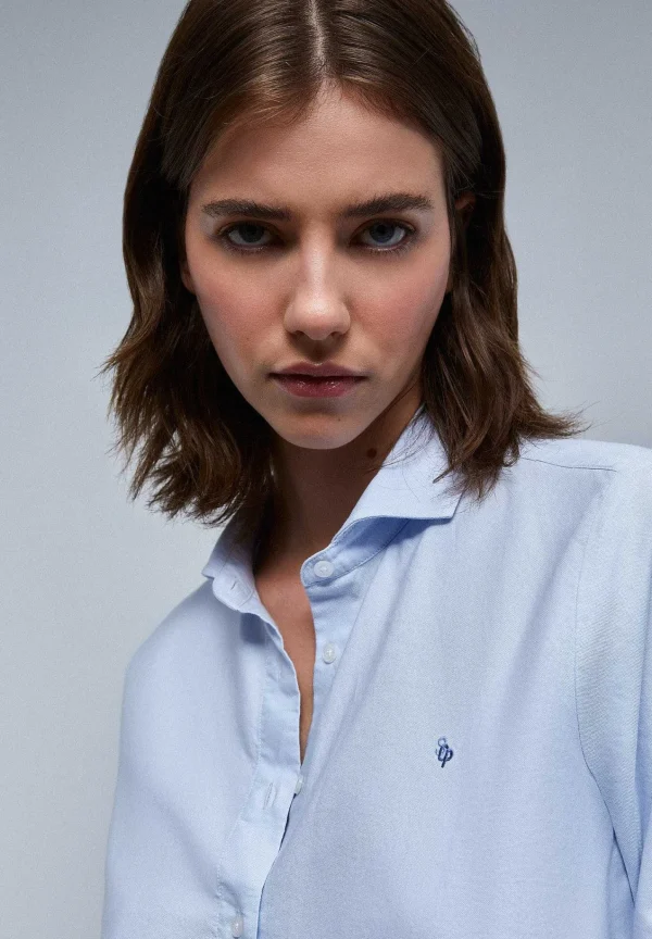 Fashion Scalpers Camisa Clasica Bordado Pecho