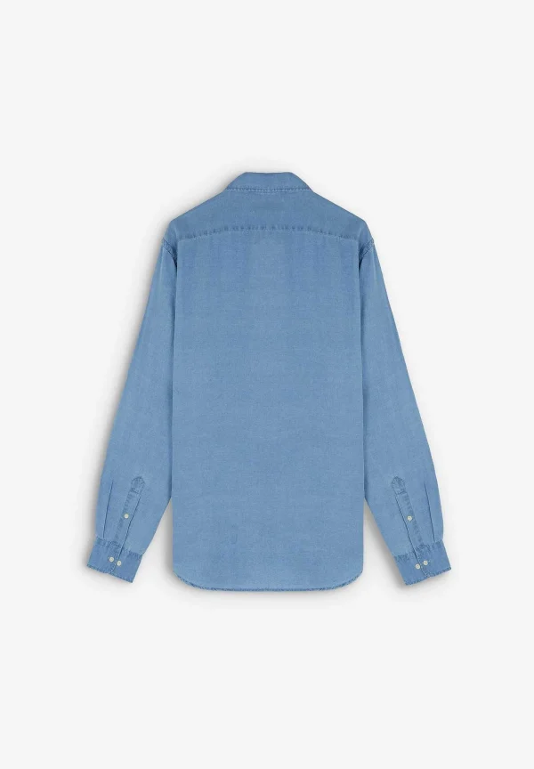 Best Scalpers Camisa Denim Botones Contraste