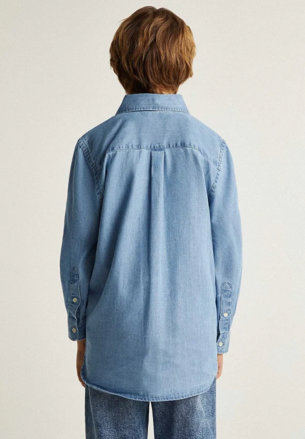Clearance Scalpers Camisa Denim Cuello Botones