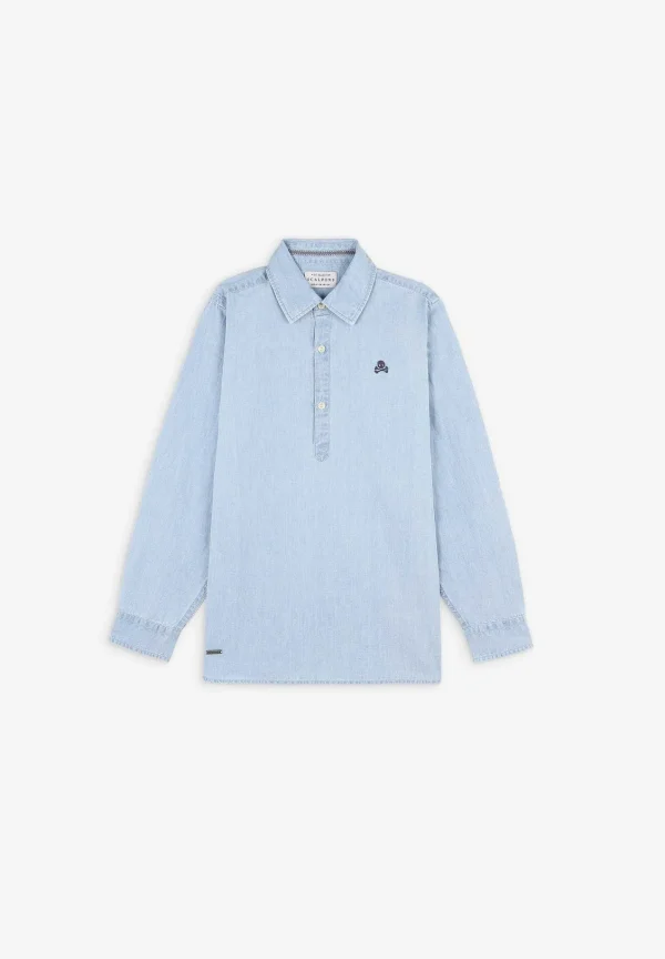 New Scalpers Camisa Polera Denim