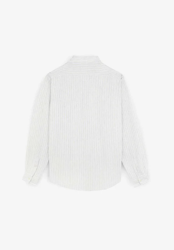 Sale Scalpers Camisa Premium Lino Rayas Slim