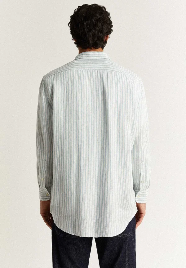 Cheap Scalpers Camisa Premium Lino Rayas Slim