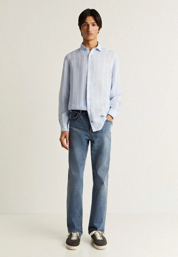 Cheap Scalpers Camisa Premium Lino Rayas Slim