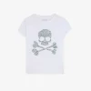 Outlet Scalpers Camiseta Calavera Animal Print Glitter