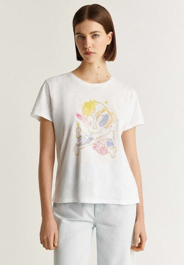 Cheap Scalpers Camiseta Calavera Glitter