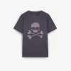 Cheap Scalpers Camiseta Calavera Print Zigzag