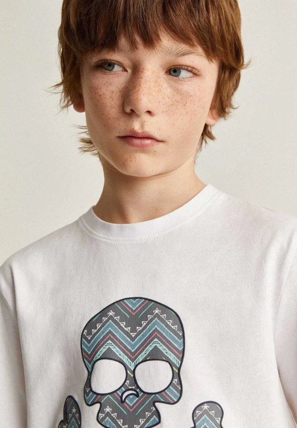 Sale Scalpers Camiseta Calavera Print Zigzag