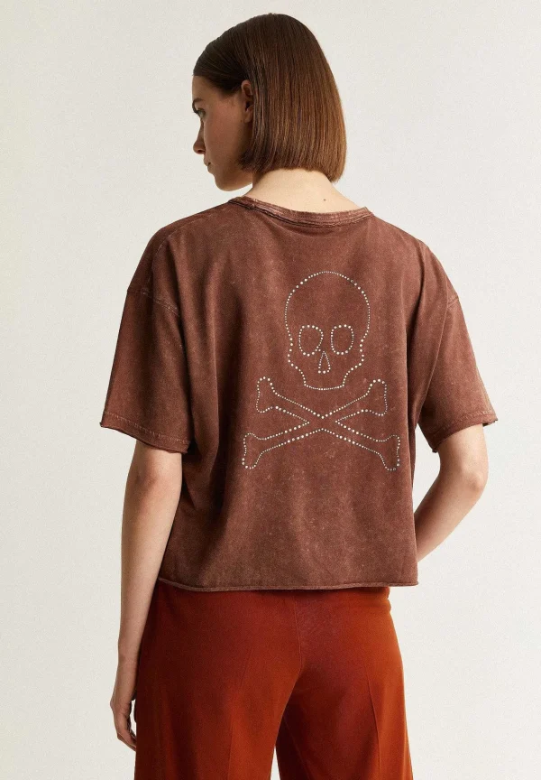 Best Sale Scalpers Camiseta Calavera Trasera Strass