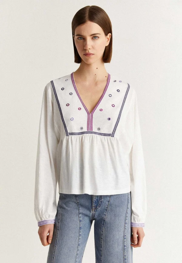 Clearance Scalpers Camiseta Detalles Bordados