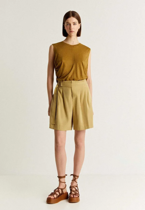 Fashion Scalpers Camiseta Lurex Frunce Lateral