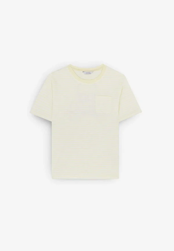 Discount Scalpers Camiseta Rayas Bolsillo