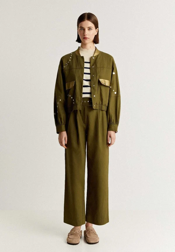 Store Scalpers Chaqueta Bomber Tachuelas