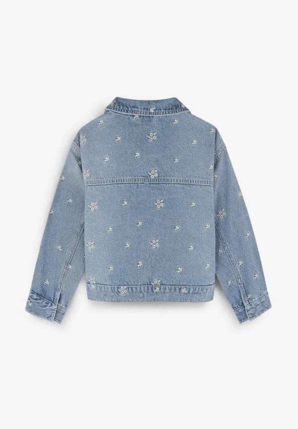 Online Scalpers Chaqueta Denim Detalles Bordados