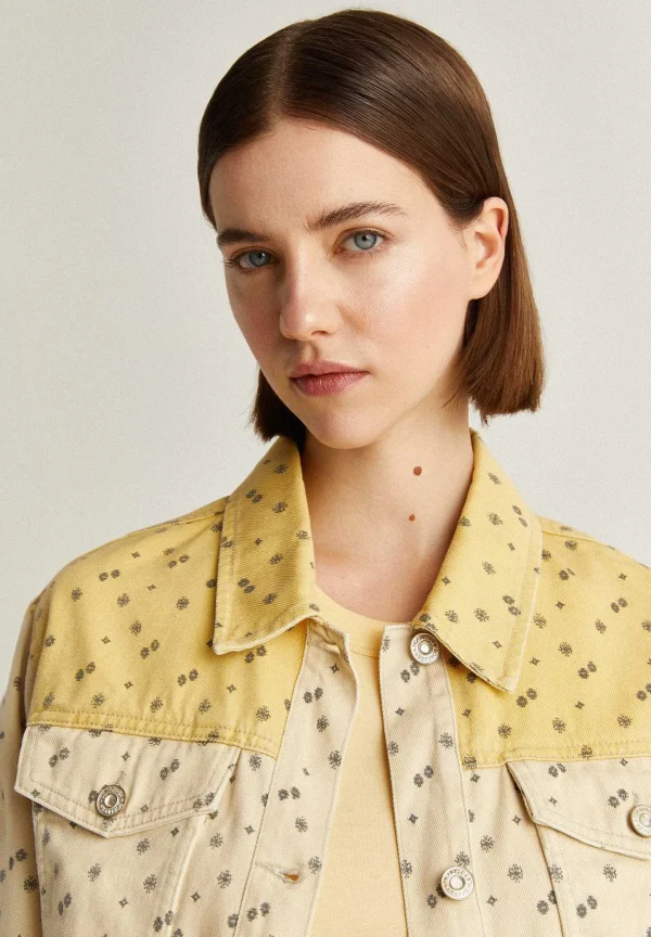Outlet Scalpers Chaqueta Denim Motivos Etnicos