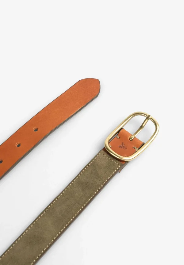 Outlet Scalpers Cinturon Piel Bicolor