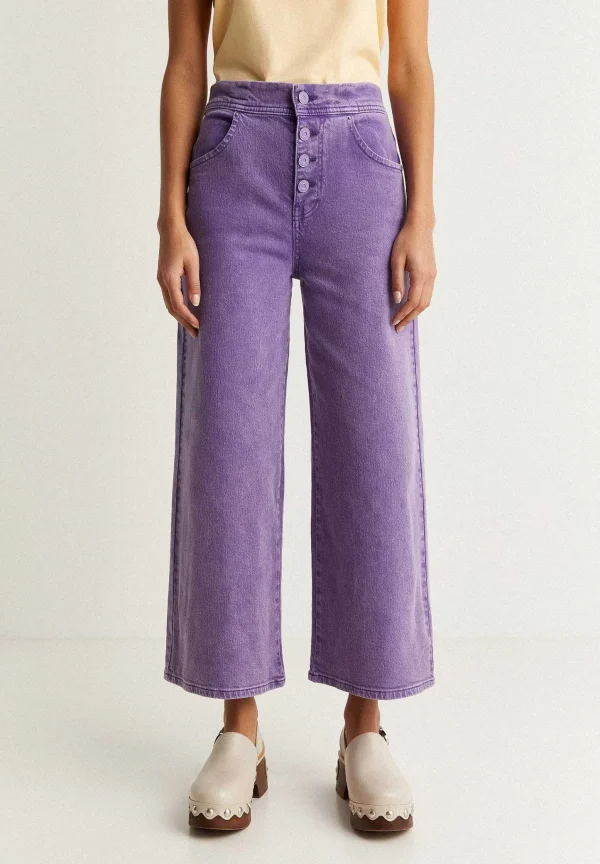 Sale Scalpers Denim Culotte Botones Tono