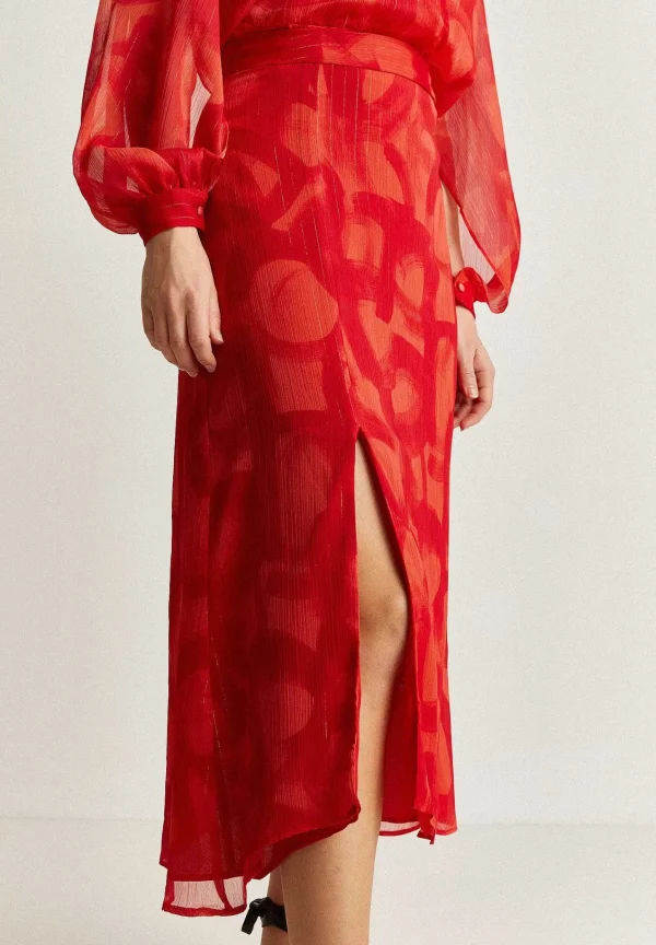 Best Sale Scalpers Falda Fluida Abertura Lurex
