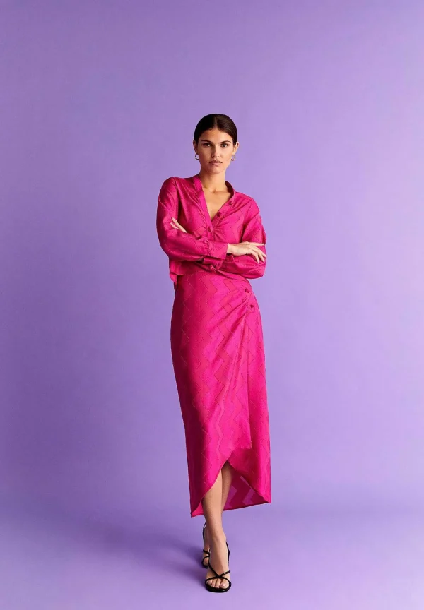 Fashion Scalpers Falda Jacquard Zigzag