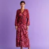 Discount Scalpers Falda Midi Animal Print Lurex