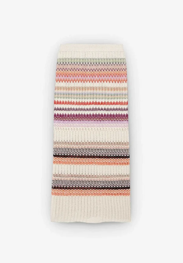 Cheap Scalpers Falda Midi Crochet Rayas