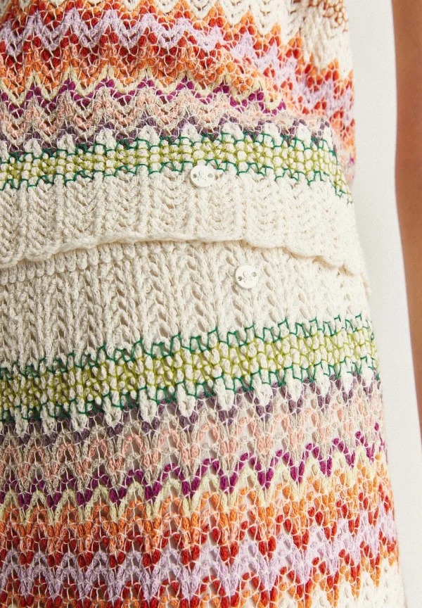 Cheap Scalpers Falda Midi Crochet Rayas