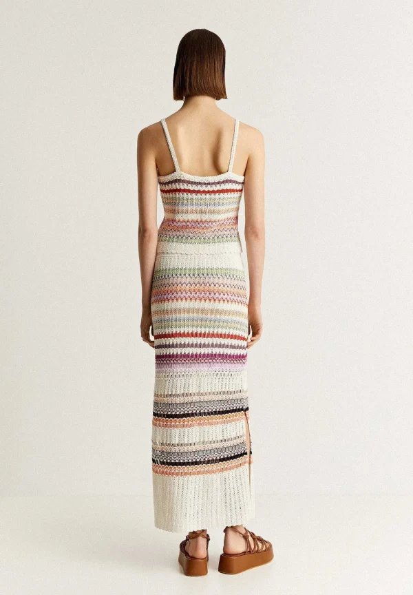 Cheap Scalpers Falda Midi Crochet Rayas