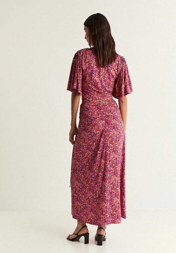 Flash Sale Scalpers Falda Midi Frunces Cordon