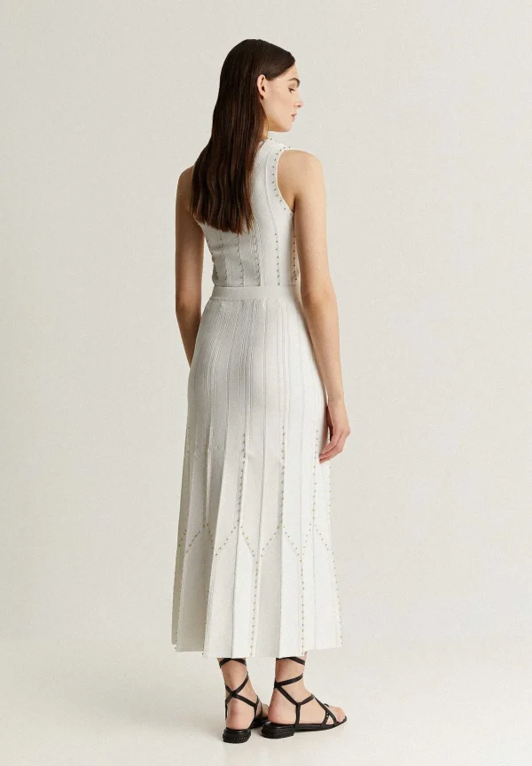 Shop Scalpers Falda Punto Midi Tachuelas