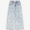 Clearance Scalpers Flowers Emb Denim