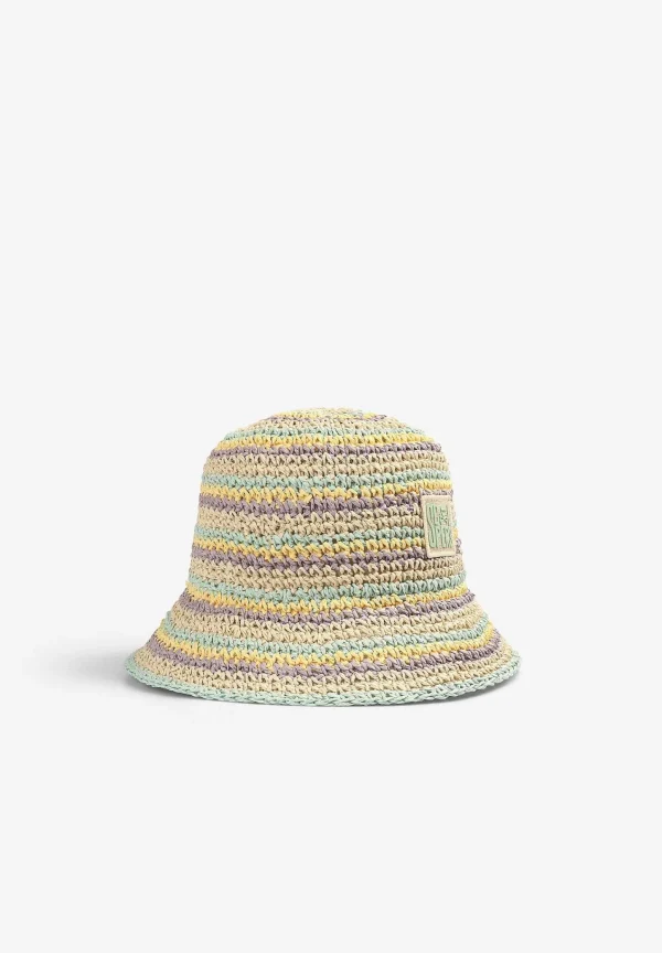 Store Scalpers Gorro Bucket Crochet Rayas