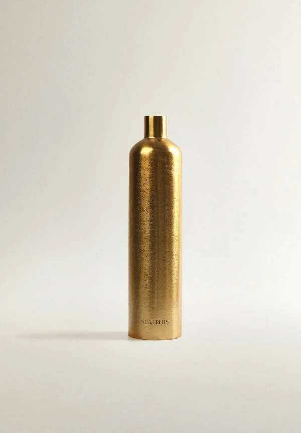 Shop Scalpers Jarron Decorativo Metal Dorado