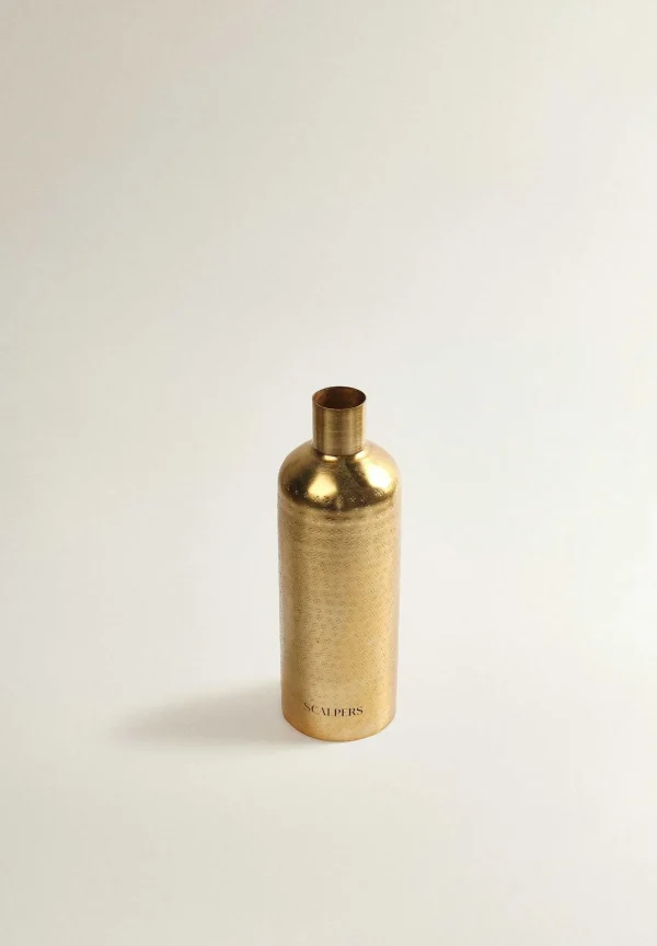 Shop Scalpers Jarron Decorativo Metal Dorado