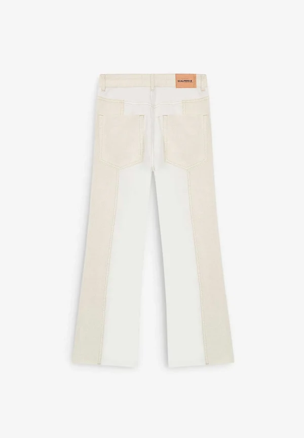 Sale Scalpers Jeans Ankle Flare Detalle Contraste